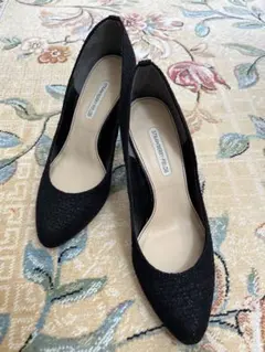 STRAWBERRY FIELDS ブラックパンプス 22.5cm