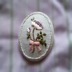 ハンドメイド刺繍ブローチ LECIEN cosmo ブローチキット完成品