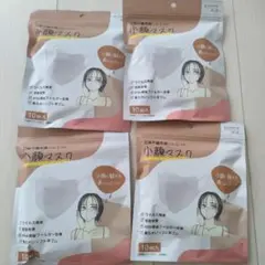 立体不織布美シルエット　小顔マスク　ピーチ　10枚✕4袋②