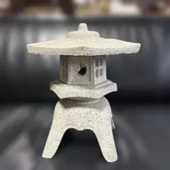 灯篭 灯籠 雪見灯篭 白御影石 置き物 石灯籠 ミニチュア オブジェ