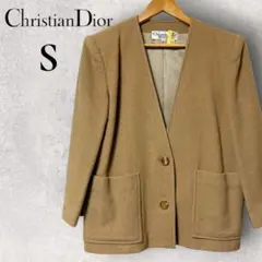 Christian Dior ディオール ノーカラージャケット S ヴィンテージ