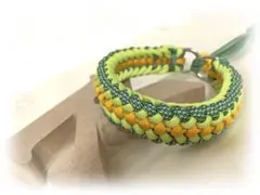 パラコードかわいい首輪、ハーフチョーク