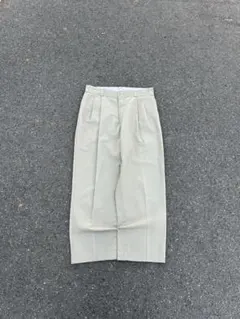 90s USA製 Dickies ワークパンツ ベージュ ワイド ツータック