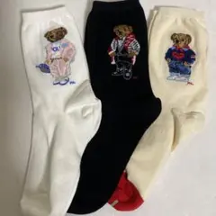 POLO ポロラルフローレンのおしゃれなレディース用ソックス3足 新品