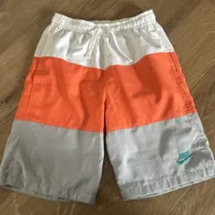Nike オレンジ グレー ショートパンツ L