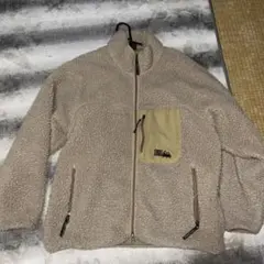 FIRST DOWN フリースジャケット ベージュ