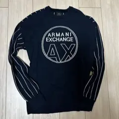 Armani Exchange 黒 ロゴ セーター