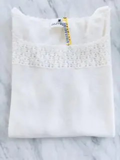 美品♡courreges クレージュ 半袖 ニット ホワイトのサムネイル
