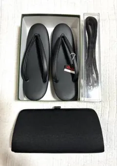喪服 草履 バッグ セット ブラックのサムネイル