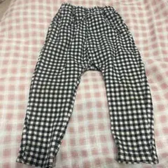 GU チェック柄サマナルパンツ100cm