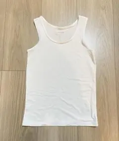 ユニクロ　エアリズム　メッシュ　タンクトップ　白　110