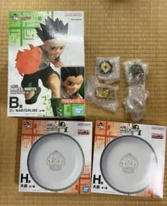 一番くじ HUNTER×HUNTER B賞 ゴン 2点 H賞 大皿 - メルカリ