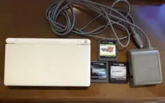 任天堂 DS Lite ホワイト （ソフト3本オマケ）