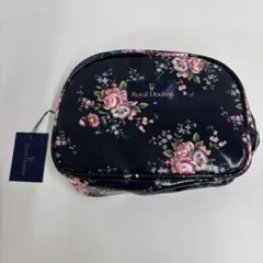 Royal Doulton ポーチ 花柄 ネイビー