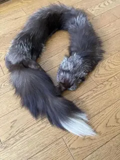 【ヴィンテージ】リアルファー 襟巻き、成人式、和装、着物、ブラウン系