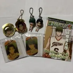 黒子のバスケ 秀徳セット キーホルダー メタルプレート ミニノート