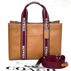 美品】COACH Field Tote 40 C3799トートバッグ 2way - メルカリ