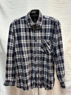 90s US古着 ビッグクリーク クロージング チェック ネルシャツ ネイビー