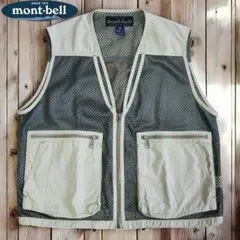 03M808◯90s mont-bell フィッシング テック系 メッシュベスト