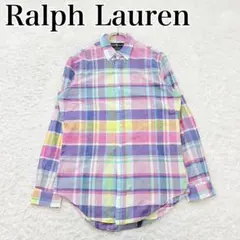 ラルフローレン マドラスチェック シャツ 長袖 カラフル 春夏 人気 古着