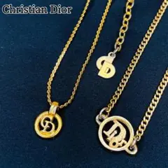 DIOR ディオール ネックレス ブレスレット サークルロゴ ゴールド