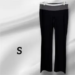1点もの❣️ストレッチフレアパンツ S ブラック