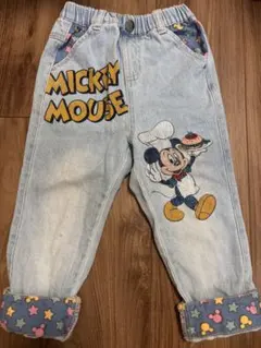 ミッキーマウス　デニムパンツ 100cm