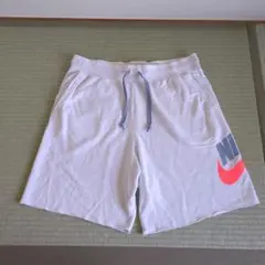 NIKEナイキ スウェットハーフパンツ XL 白 ビッグロゴ ビッグスウッシュのサムネイル
