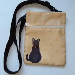 スマホショルダー（黒猫ちゃん） - メルカリ