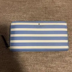 お値下げ可能‼️kate spade NEW YORK ブルーストライプ 長財布のサムネイル