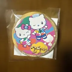 ハローキティ ユニバーサル・スタジオ・ジャパン 25周年　缶バッジ