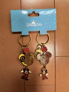 香港ディズニーランド ペアキーホルダーセット