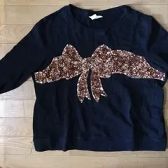 H&M✴︎スパンコール付きトレーナー