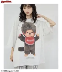 Monchhichi モンチッチ ルーズシルエットフォトTシャツ
