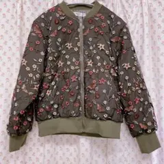 メイクレット チュール刺繍ブルゾンのサムネイル