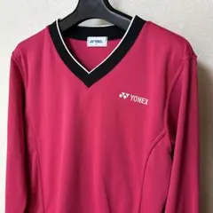 YONEX ピンク　長袖 Vネック ウェア　サイズSS