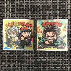 早い者勝ち 鬼滅の刃マンシール 遊郭編シール 2枚セット集 美品