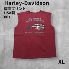 Harley-Davidson USA製 ディーラー両面イーグルノースリーブXLのサムネイル