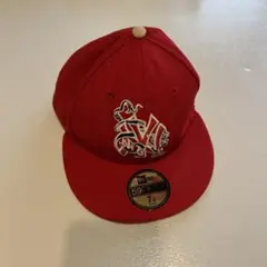 N*2様 New Era 赤 NYロゴ ベースボールキャップ 7 1/4