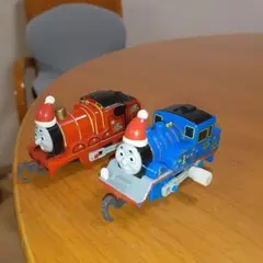 カプセルプラレール　きかんしゃトーマス　大井川鐵道　クリスマス走行ver.