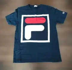 Lサイズ FILA ネイビー ロゴ Tシャツ 綿100のサムネイル