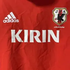 アディダス サッカー日本代表 ピステ JFA KIRIN ナイロンシャツ 赤 L