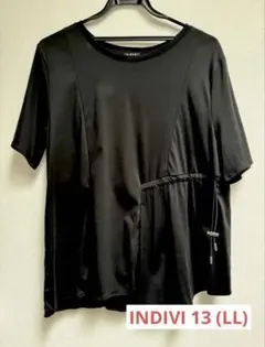 INDIVI インディヴィ デザインTシャツ カットソー
