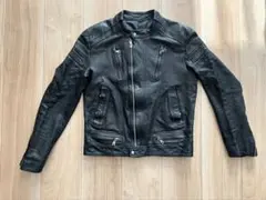 レザーブラックライダースジャケット Mサイズ
