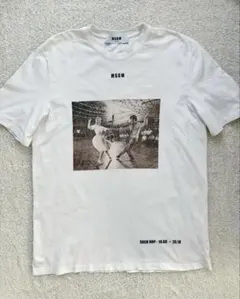 MSGM 写真プリント Tシャツ レディース M ホワイトのサムネイル
