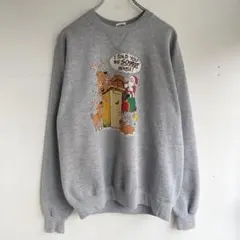 SOFFE プリントスウェット トレーナー クリスマス トナカイ サンタ 古着