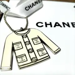 CHANELレアジャケット型チャーム上品真珠ボタンヴィンテージ 非売品