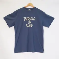 【新品未使用】indigo la End Tシャツ Lサイズ ネイビー