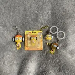 ケロロ軍曹 クルル ガチャ めじるしアクセサリー キーホルダー 4点セット