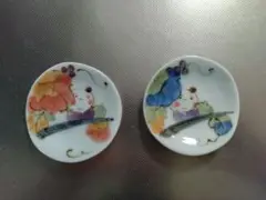 有田焼　豆皿・箸置　2枚組　直径約7cm